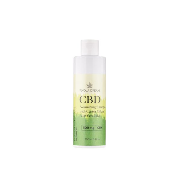 CBD toitev šampoon riitsinusõli ja aloe vera mahlaga 500mg